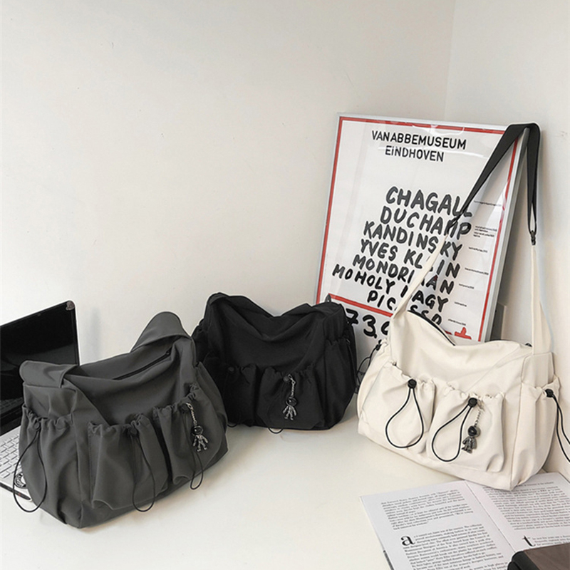 High-capacity Unisex Shoulder Crossbody Bag Large Men Nylon Messenger Bags for Student Brand Book Bags Women Handbag Satchels