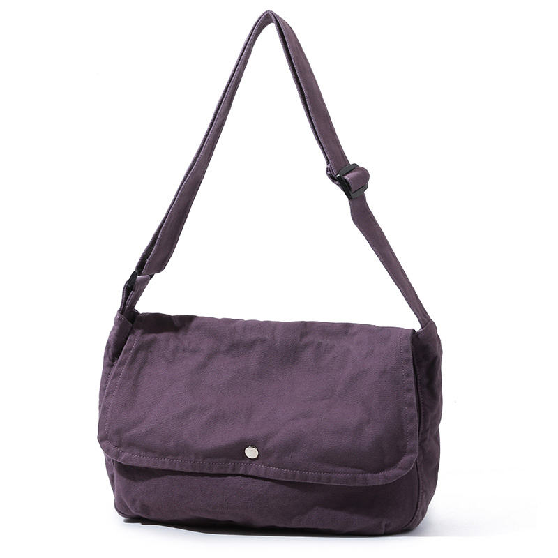 Women's Casual Messenger Bags 2024 Retro Handbag Canvas Teenager Shoulder Tote Bags Man Solid Color Handbag Crossbody Handbags