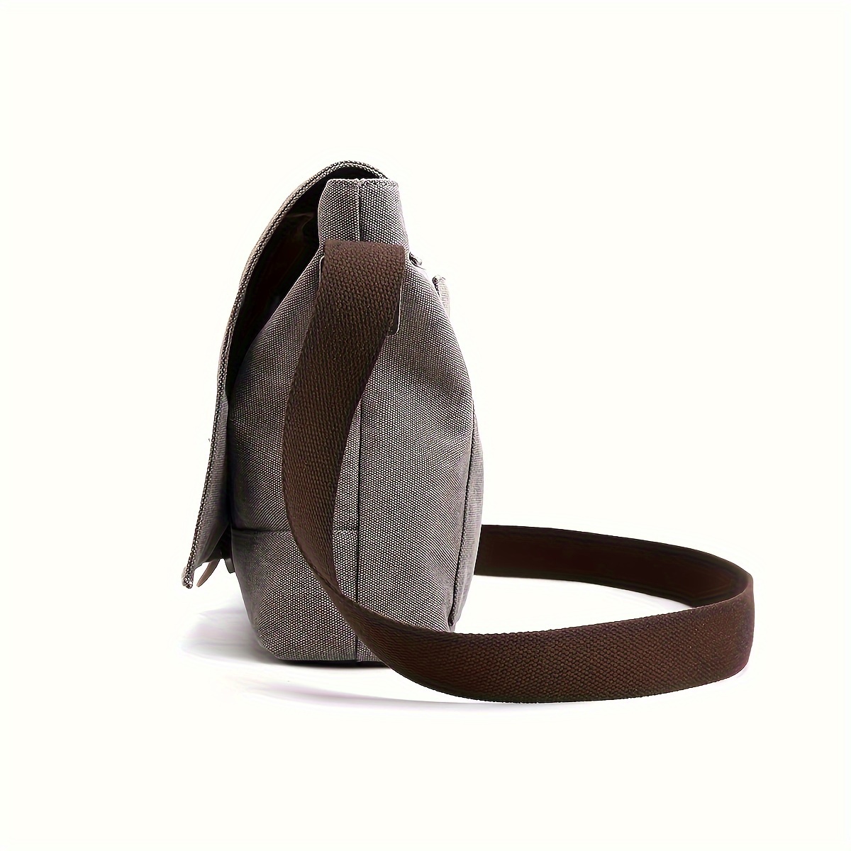 Classic Canvas Messenger Bag Japanese Style Workwear Casual Men's Crossbody Bag Retro Small Shoulder Bag Men's Trendy