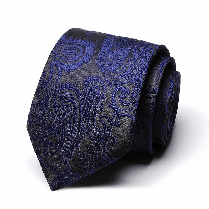 Mens Ties 7.5cm Classic Handmade Black Blue Jacquard Plaid Neckties Striped Narrow Collar Slim Casual Tie Accessories Gift