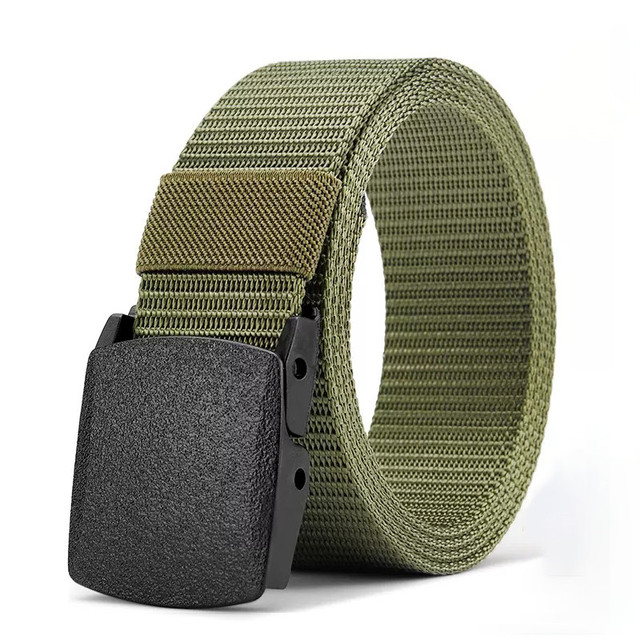 Men's Automatic Buckle Nylon Belt Outdoor Tactical Canvas Belt High-quality Men's Belt