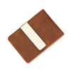 New Fashion Men's Leather Money Clips Wallet Multifunctional Thin Man Card Purses Women Metal Clamp For Money Cash Holder