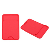 Silicone Business Credit Pocket Adhesive Mobile Phone Back Slot ID Bank Card Phone Pouch Phone Back Paste Sticker Card Holder