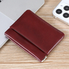 Mini Personalized Fashionable Change Bag Card Bag Genuine Leather ID Bag Credit Card Anti Demagnetization Portable Card Bag