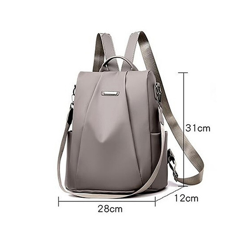 Waterproof Oxford Women Backpack Fashion Anti-Theft School Bagpack Luxury Designer Female Large Capacity Travel Shoulder Handbag