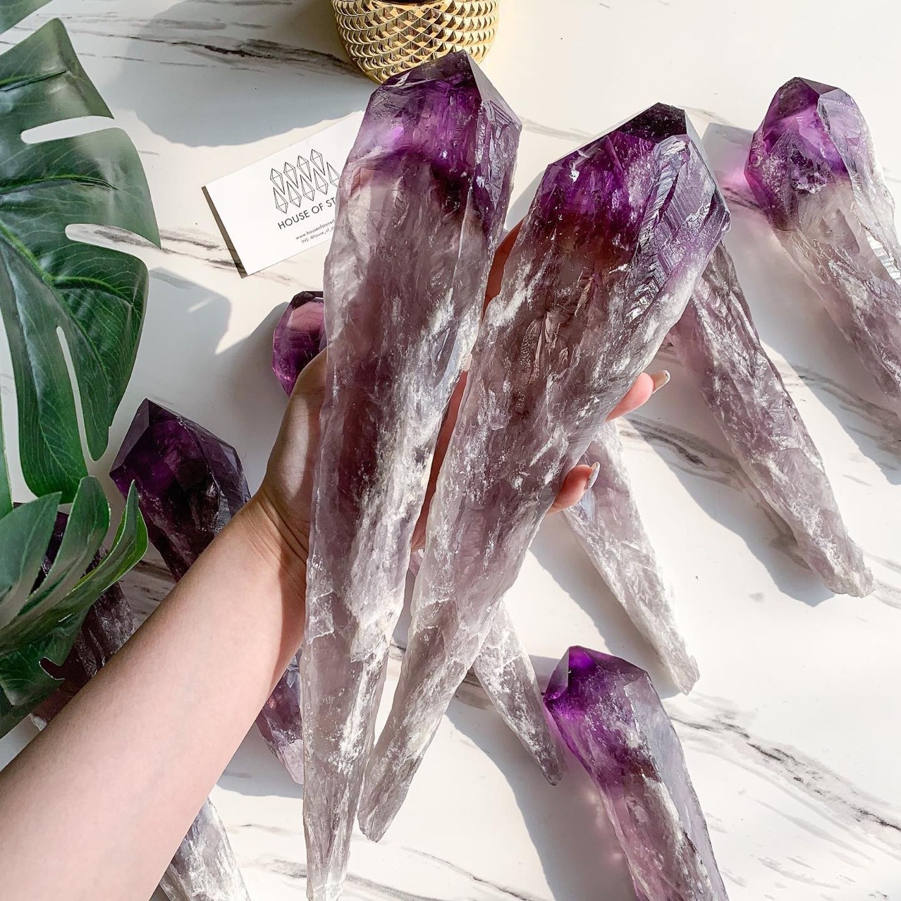 Amethyst Wand Stone Natural Crystal Healing Tower Raw Reiki Gem Minerals Specimen Feng Shui Spiritual Wicca Sceptre Decoration