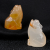 Mini Gemstones Dog Statue Natural Healing Crystal Mineral Animal Figurine Stone Carving Ornament Energy Carft Home Decor