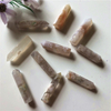 1PC Natural Rose Crystal Quartz Tower Sakura Agate Crystal Point Energy Cherry Agate Pink Gem Reiki Gift Home Decorate