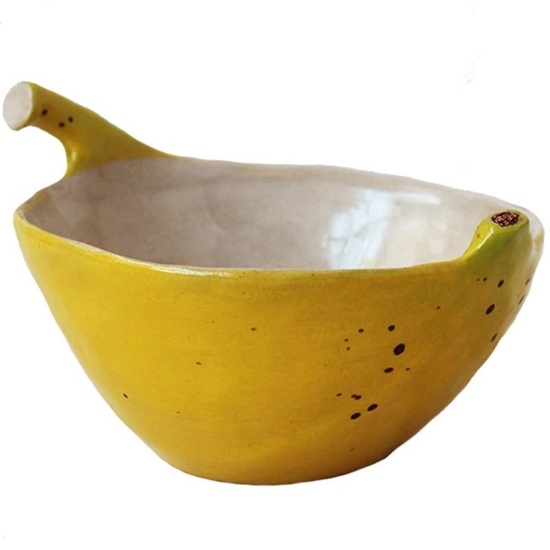 Creative Ceramic Banana Bowl Cartoon Shaped Dessert Bowl Snack Sushi Bowl Thick Soup Bowls Restaurant Specialty Tableware