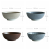 8 Inch Ramen Bowl Ceramic Noodle Bowl Stripe Design Large Soup Bowl Restaurant Household Retro Dinnerware
