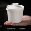 Chinese Handmade White Porcelain Teapot Ivory White Tea Pot Ceramics Teaware Tea Infuser Pu'er Oolong Tea Filter Kettle