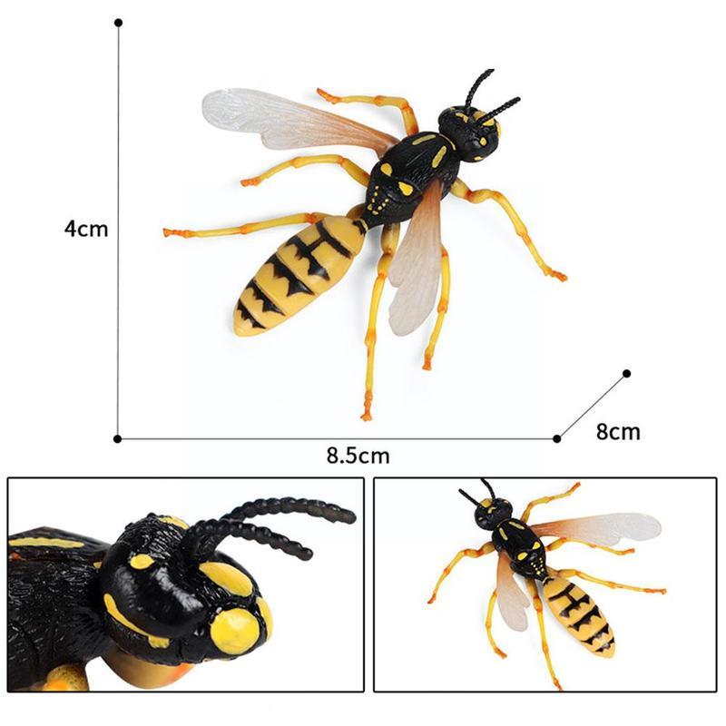 Children's Simulation Animal Insect Model Static Bee Hornet Wasp Party Plastic Gifts Trick Wasp Kid's E7t9