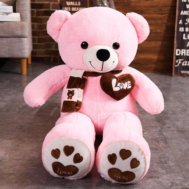 Nice Quality 4 Colors Teddy Bear With Scarf Stuffed Animals Bear Plush Toys Doll Pillow Kids Lovers Birthday Baby Gift