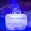 Customized Led Light Mini Portable 3D Flame Aromatherapy Air Humidifier Purifier Ultrasonic Volcanic Crack Planet Aroma Diffuser