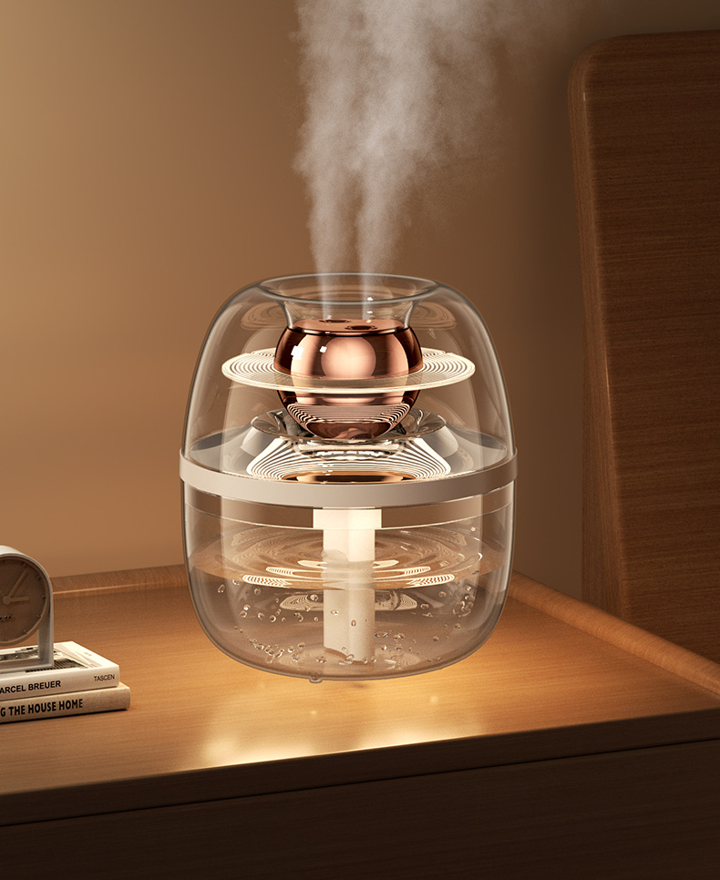 New Double Spray 3L Large Capacity Usb Home Silent Bedroom Office Night Light Double Spray Humidifier