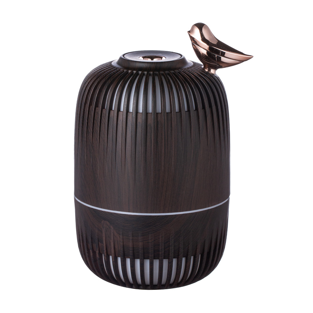 New USB Mini Antidry Burning Wood Grain Super Large Fog Spray Diffuser Office Home Air Humidifier Gift