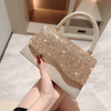 Gold Sequin Evening Bag Women Elegant Fashion Banquet Clutch Chain Shoulder Bags Luxury Purse Female Wedding Party Handbags