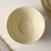 Circular Ceramic Bowl With Spiral Pattern Noodle Rice Ceramic Packaging Cup Bowls