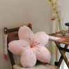  New Pink Sakura Plush Pillow Kawaii Flowers Plush Pillow Mat Lifelike Soft Cherry Blossom Cushion Plushie Props
