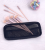 Makeup Brush Travel Case Cosmetic Toiletry Bag Organizer for Men Women Beauty Tools Mesh Dopp Kit Pouch Wash Storage Accessories