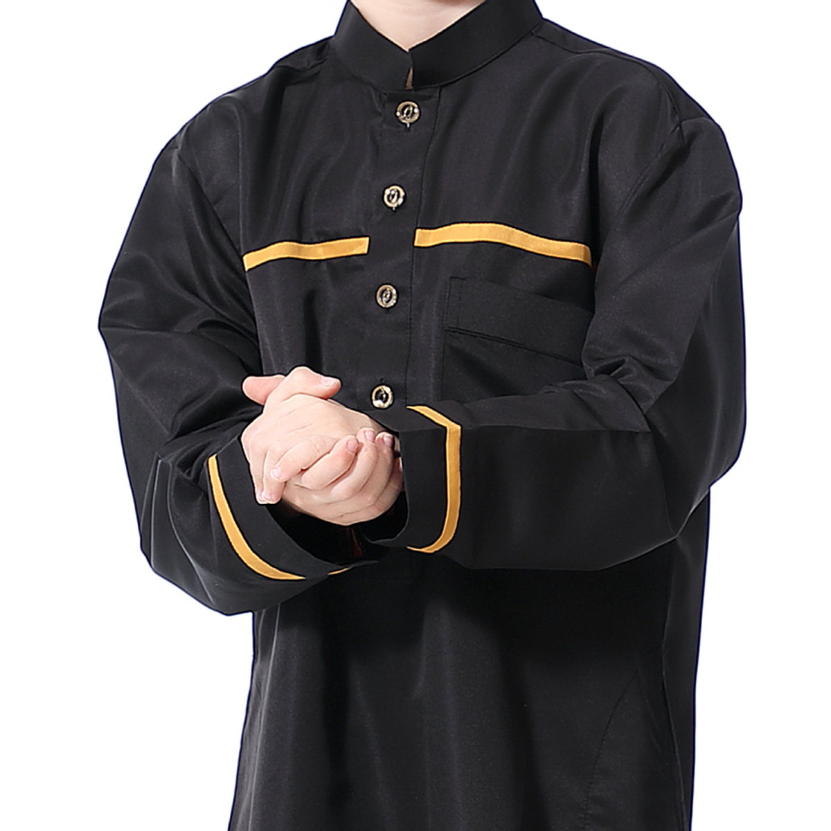 Muslim Arab Jubba Boys Robe Kids Abayas Kaftan Islamic Clothing Long Sleeve Thobe Middle East Teenage Clothing Ramadan Dress Eid