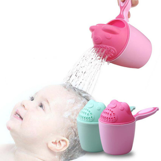 Cute Cartoon Baby Bath Caps Toddle Shampoo Cup Children Bathing Bailer Infant Shower Spoons Child Washing Hair Cup Kid Bath Tool