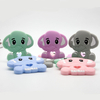 Cute-idea 1pc Elephant Teether Cartoon Animal Baby Teethers Food Grade Silicone Beads Baby Products Chewable Pacifier Toys DIY