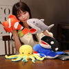 Stuffed Plush Animals Toys Hand Finger Story Puppet Kawaii Dolls Educational Toys Octopus Penguin Clown Fish Birthday Gift