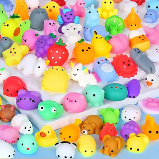 20Pcs Mini Cute Cartoon Animal Stress Relief Toys for Boys Girls Birthday Party Favor Piñata Filler Carnival Kids Party Supplies