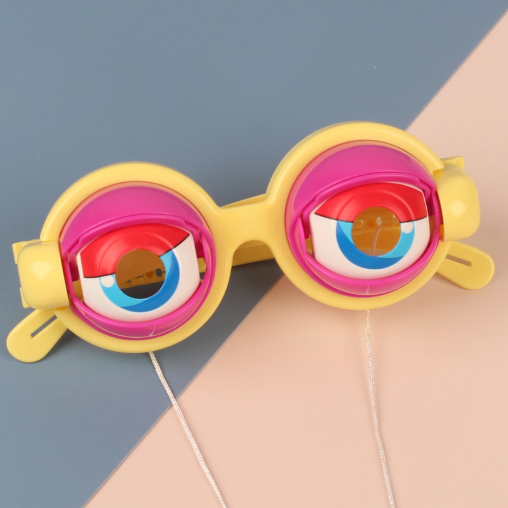 Creative Novelty Kids Funny Prank Glasses Toys Plastic Crazy Eyes Party Toy Tricks for Children Christmas Birthday Gifts