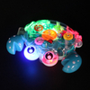 New Electric Transparent Gear Crab Robot LED Music Walking Educational Funny Interactive Toy Birthday Gift Christmas Present