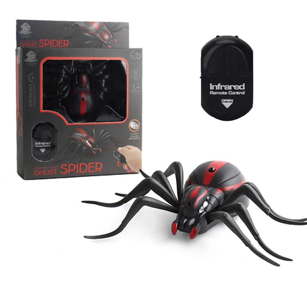 Trick Toys Infrared Electric Spiders Cockroaches Realistic Models Induction Toys Halloween Horror Props Practical Jokes Insects