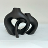 Nordic Black Modern Ceramic Vase, with A Simple Design, Suitable As A Floral Container for Home Decoration, Office Or Dining Table Era