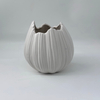 Minimalist Frosted Ceramic Vase Nordic Spiral Art, Elegant Table Centerpiece for Living Room