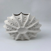 European Style Minimalist Ceramic Vase Shell Pattern Frosted Texture Home Decoration Center Decoration