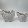 Nordic Creative White Ceramic Moon Vase, Living Room, High End Light Luxury Decoration Vase