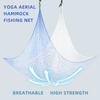 Fishing Net Design 4*2.8M/4.4*3 Yard Black Gradient Fly Yoga Hammock Set Yoga Swing with Carabiners for Acrobatics