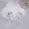 S925 Silver Needle Exquisite Flower Butterfly Women Earrings Bling Shining AAA Zircon CZ Stud Earring Wedding Jewelry Pendant