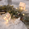 Nordic Ins Ceramic Christmas Mini Snow House Pendant Christmas House Christmas Gift Small Gift Decoration