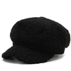 Women Lamb Wool Berets Autumn And Winter Fashion All-match Hat Painter Octagonal Cap