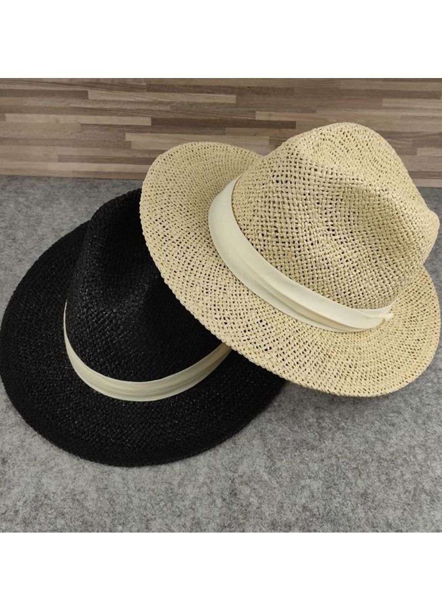 Large Size Panama Hat Big Bone Men Women Beach Wide Brim Fedora Cap High Quality Plus Size Straw Sun Hats 57cm 59cm 61cm