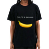 Men&#39;s T-shirt High Quality 100% Cotton Funny Banana Printing Casual Loose O-neck Men Short Sleeve T-shirt Male Tees Tops