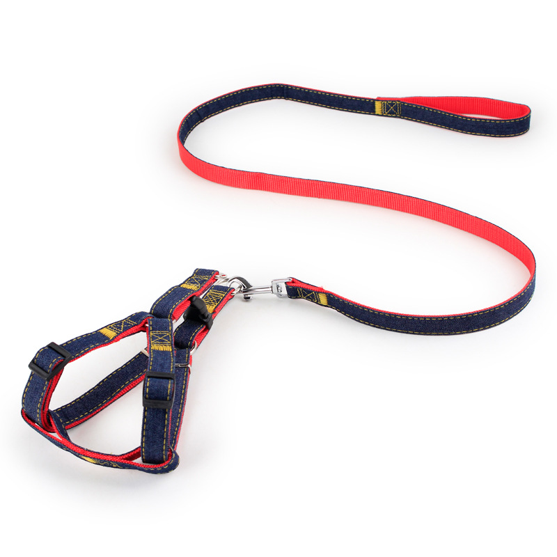 Harness Luxury Dog Leash Reflective Webbing Retractable Pet Dog Rope 2-piece Set