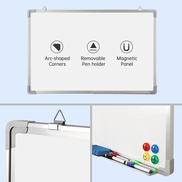 Large Magnetic Whiteboard, Maxtek 72 X 40 Magnetic Dry Erase Board Foldable Wall-Mounted Aluminum Memo White Board for Office