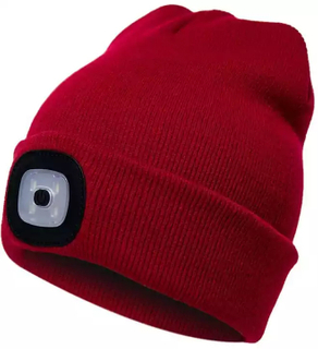 USB Rechargeable Headlamp Cap Led Running Beanie Winter Knitted Hat Night Flashlight LED Beanies
