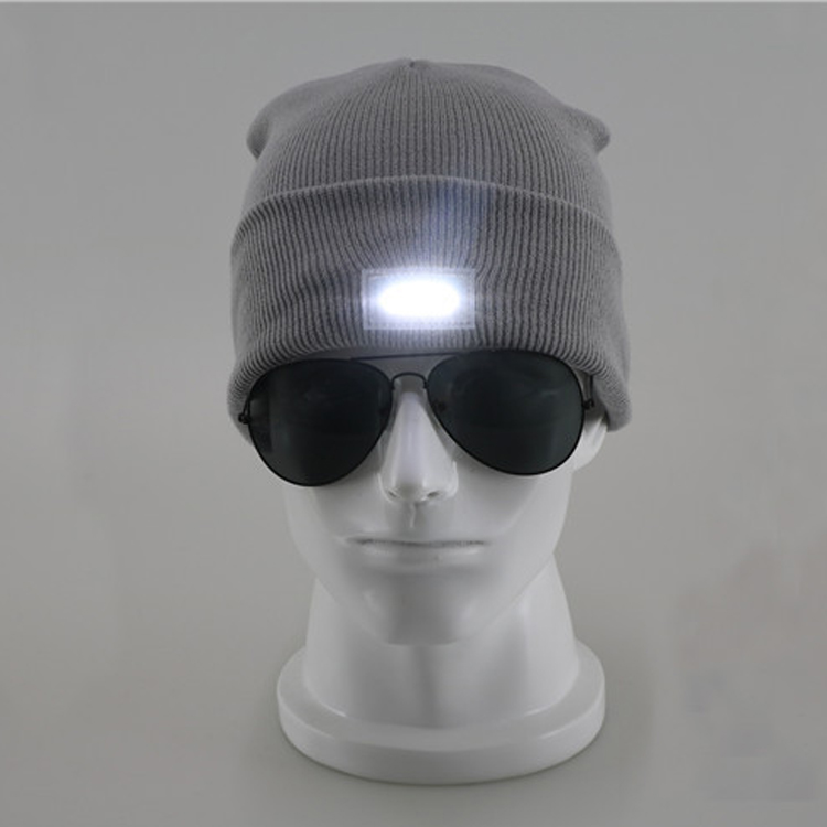  Music Sports LED Lights Hat Custom Sports Beanies Hats for Men Women Headlamp Bluetooth Beanie