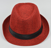 2024 Wholesale British Style Linen Formal Hat Outdoor Sun Straw Hat Sunshade Hats for Men