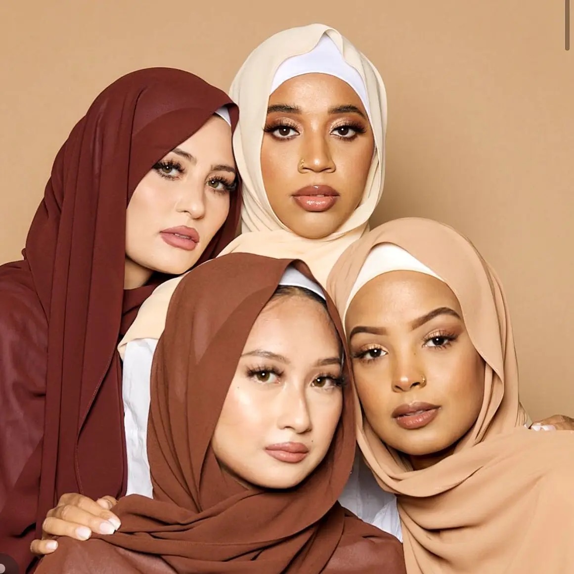 156 Colors Low Moq Chiffon Hijab Custom Logo Premium Good Quality Dubai Scarf 1 Dollar Hijab Scarves For Ladies