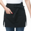 4 Style Universal Unisex Half Bust Bib Apron Restaurant Kitchen Coffee Tea Shop Waitress Uniforms Waist Short Apron With Pockets