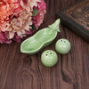 Seasoning Can Two Peas in Pod Ceramic Salt Pepper Shaker Wedding Party Gifts Set